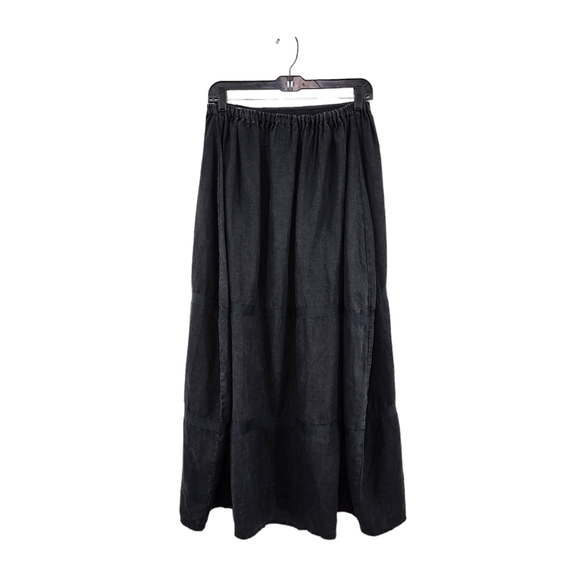 Krista Larson Women's 100% Linen Patchwork Maxi Skirt - OS - Picture 4 of 7